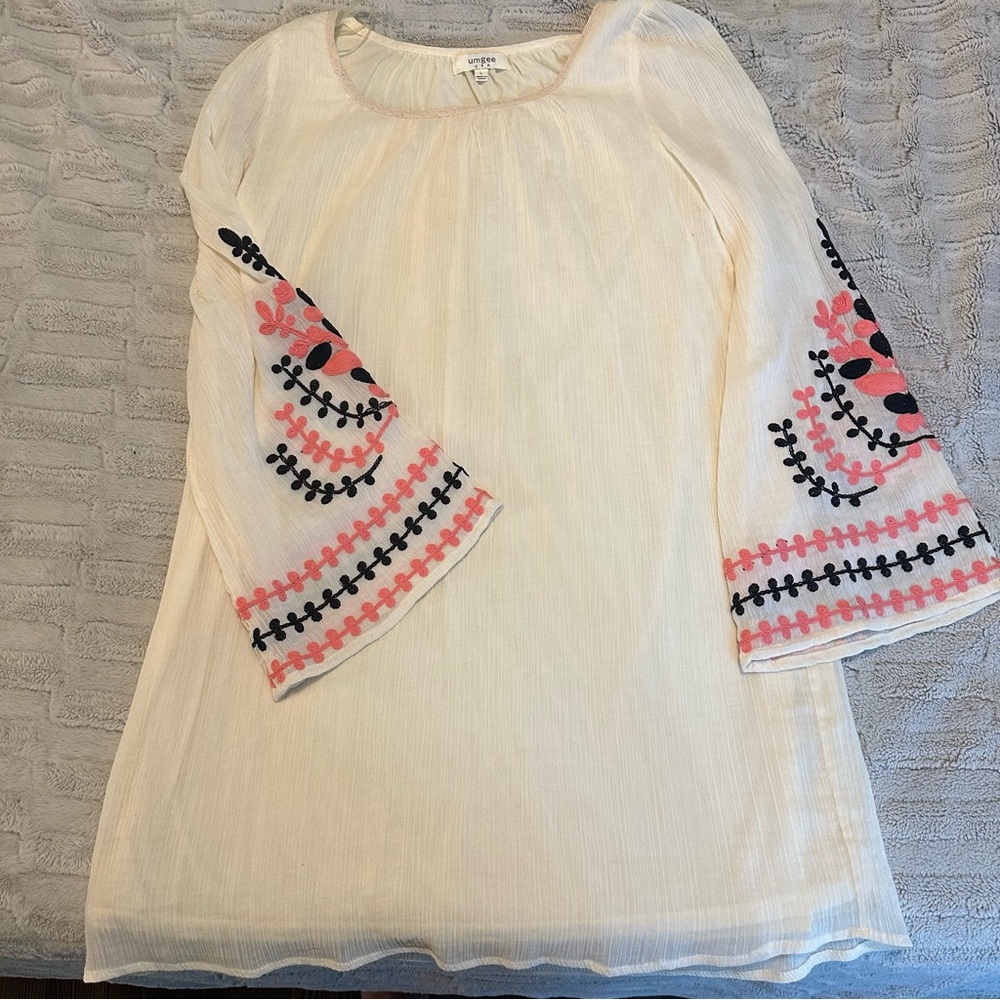 Embroidered Mini Dress